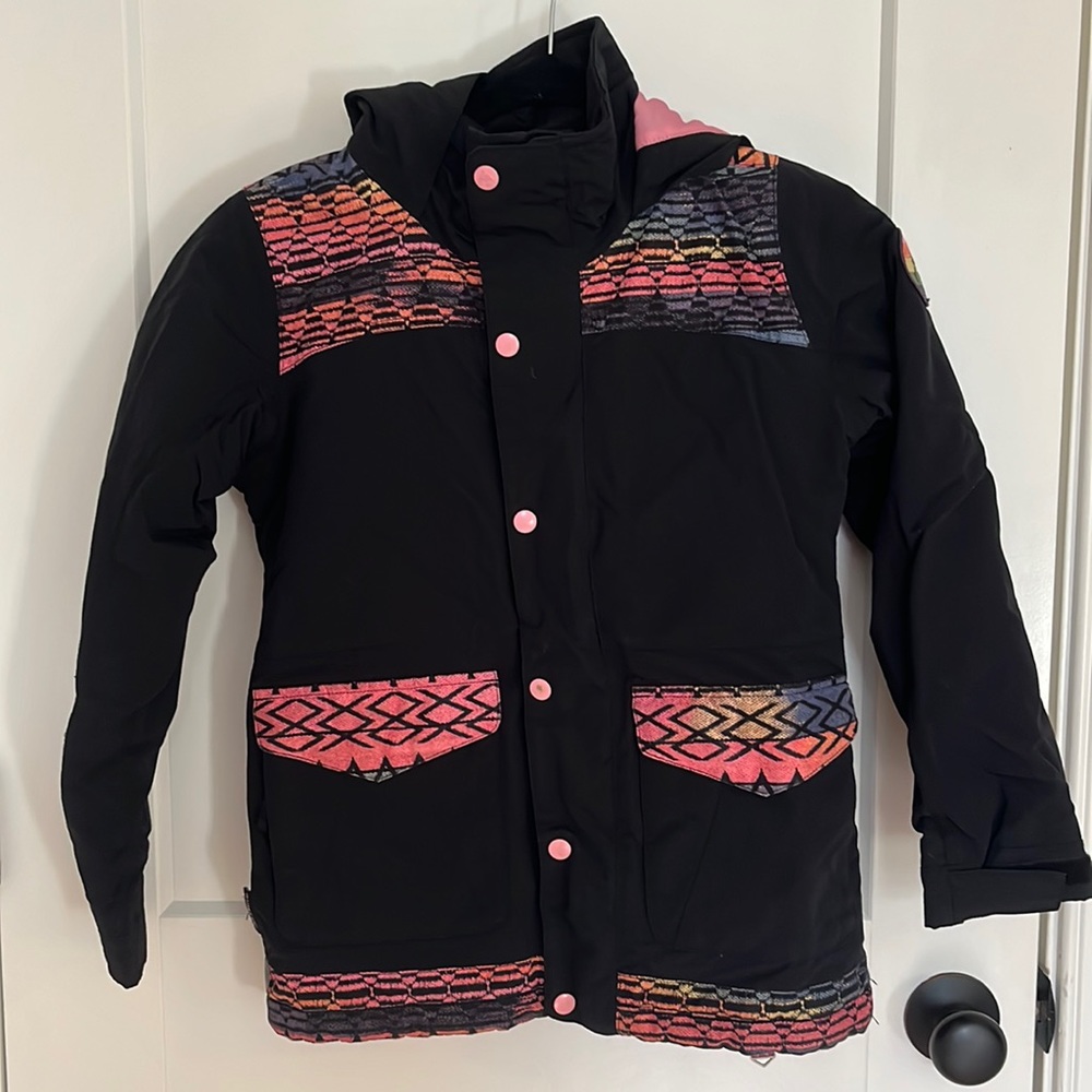 Girls Burton Ski Jacket size small. Worn one season.